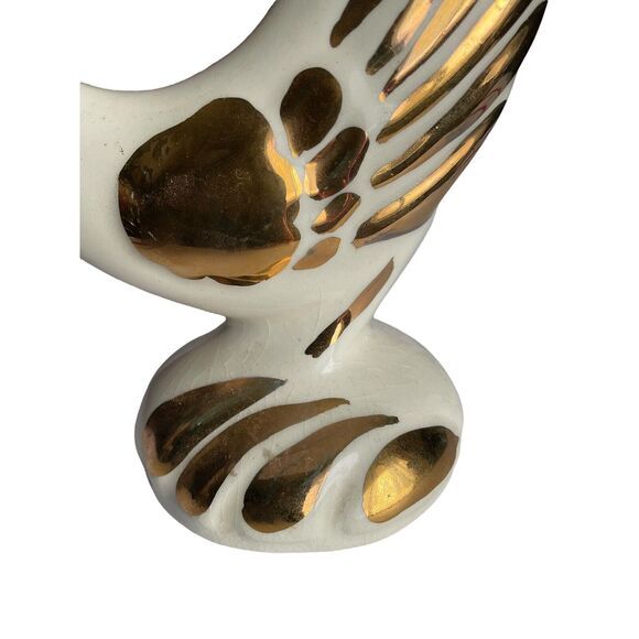 Vtg Bird-Rooster/Pheasant Sculpture Ceramic Porcelain Hand Painted Decorative - Picture 2 of 12